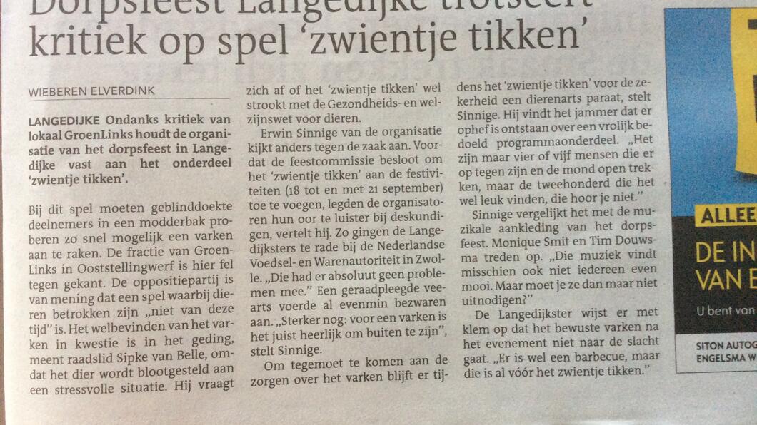 Leeuwarder Courant 12 september 2014